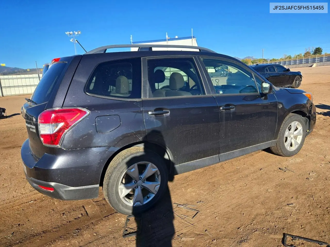 2015 SUBARU FORESTER VIN JF2SJAFC5FH515455 — фото 3