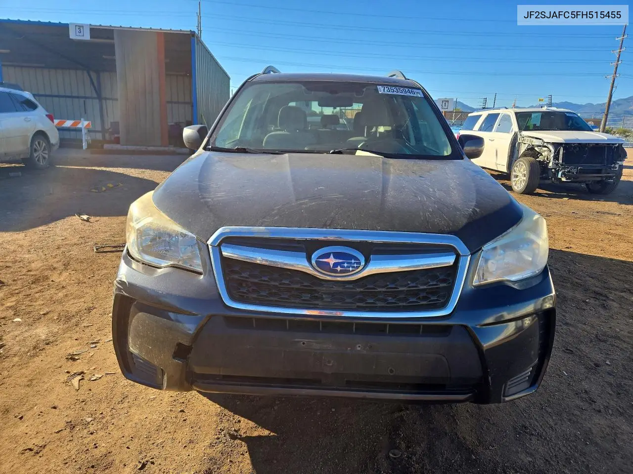 2015 SUBARU FORESTER VIN JF2SJAFC5FH515455 — фото 5