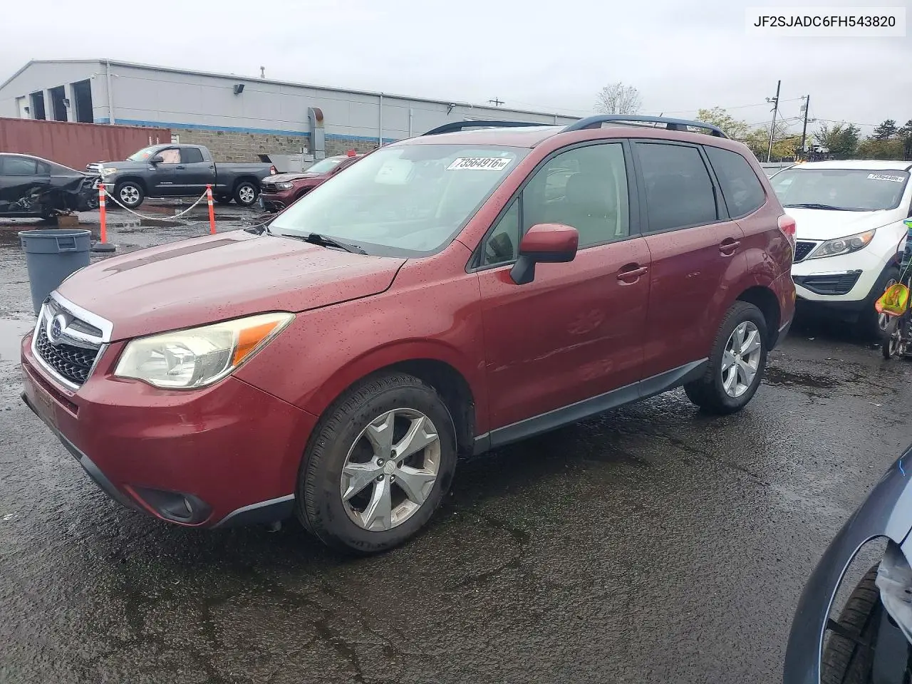 SUBARU FORESTER 2015, VIN JF2SJADC6FH543820