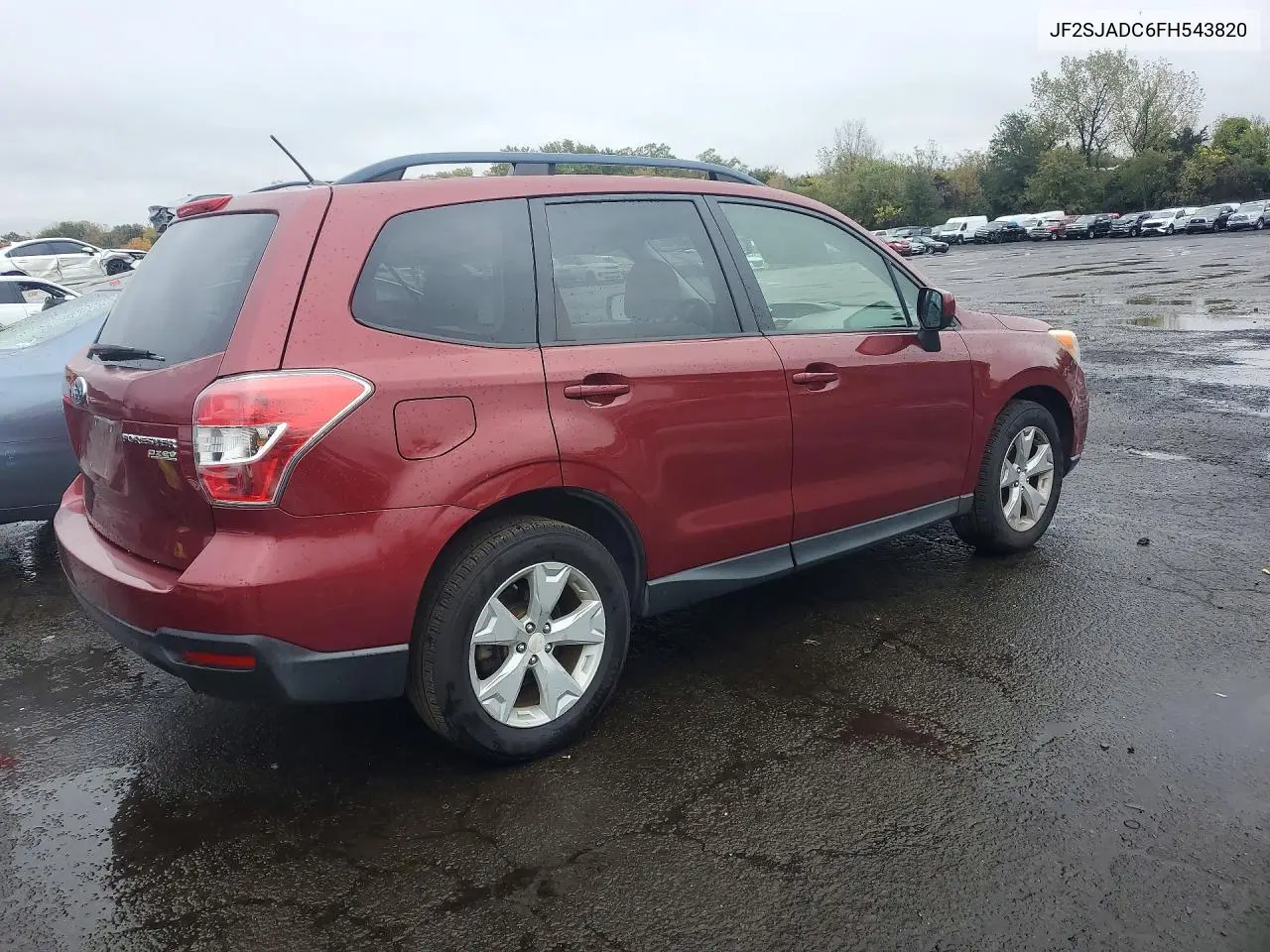 2015 SUBARU FORESTER VIN JF2SJADC6FH543820 — фото 3