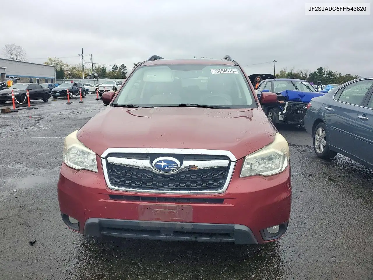 2015 SUBARU FORESTER VIN JF2SJADC6FH543820 — фото 5