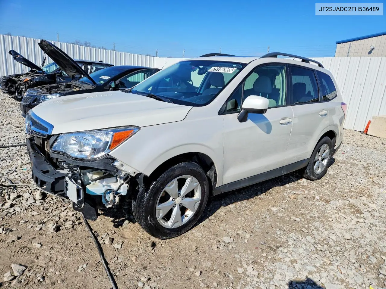 SUBARU FORESTER 2015, VIN JF2SJADC2FH536489
