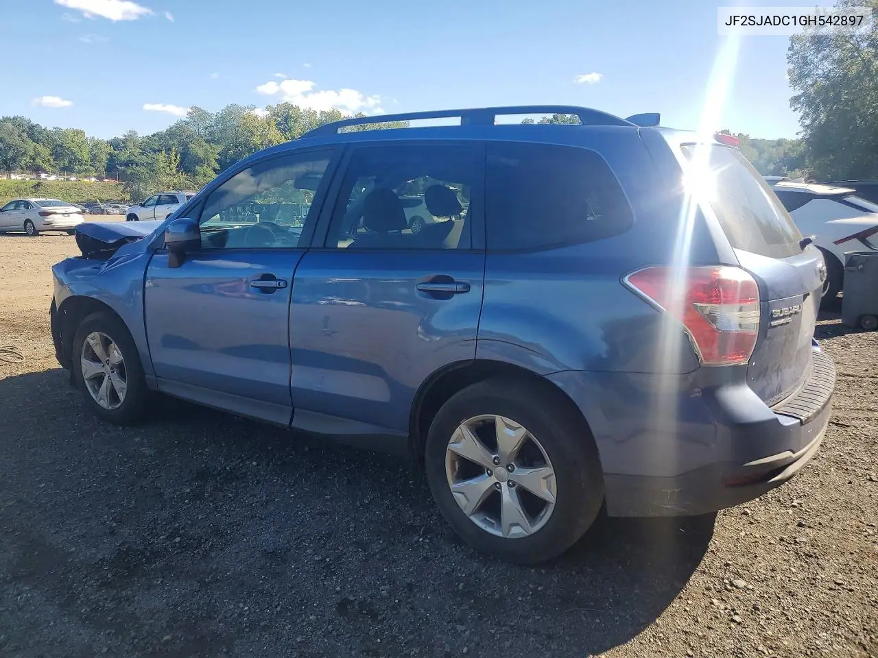2016 SUBARU FORESTER VIN JF2SJADC1GH542897 — фото 2