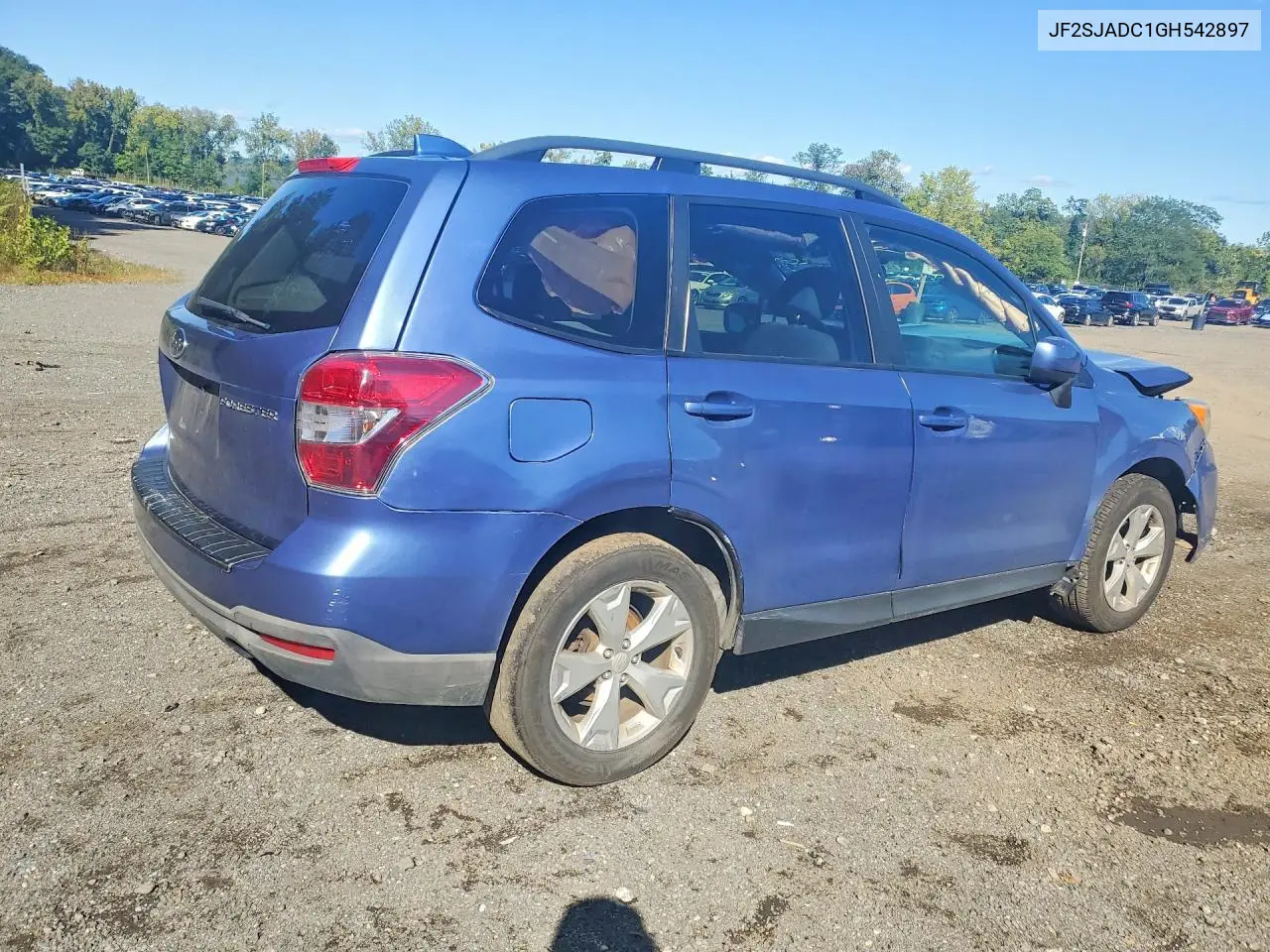 2016 SUBARU FORESTER VIN JF2SJADC1GH542897 — фото 3