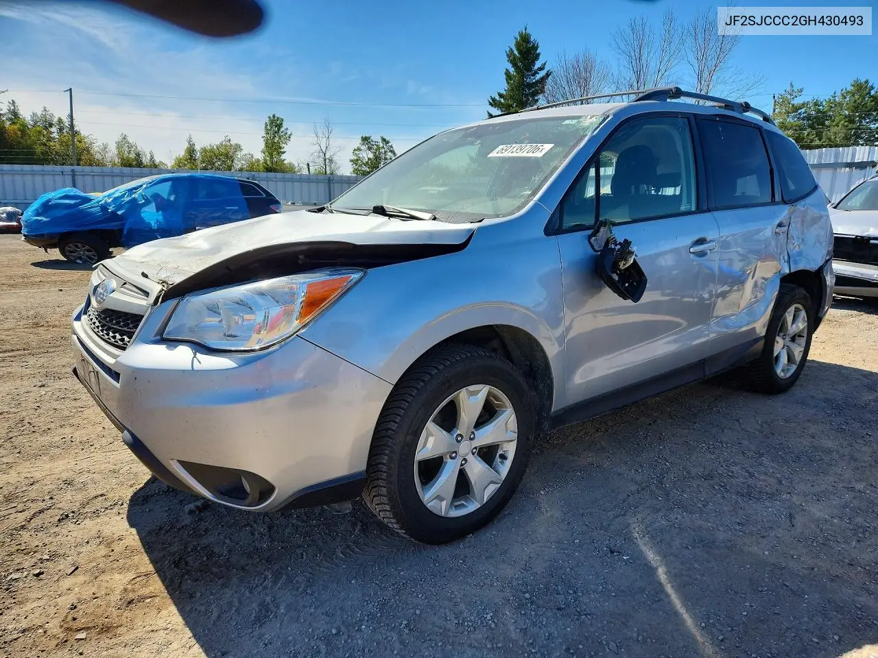 SUBARU FORESTER 2016, VIN JF2SJCCC2GH430493