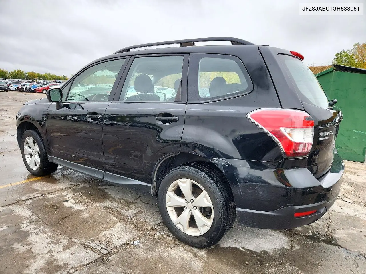 2016 SUBARU FORESTER VIN JF2SJABC1GH538061 — фото 2