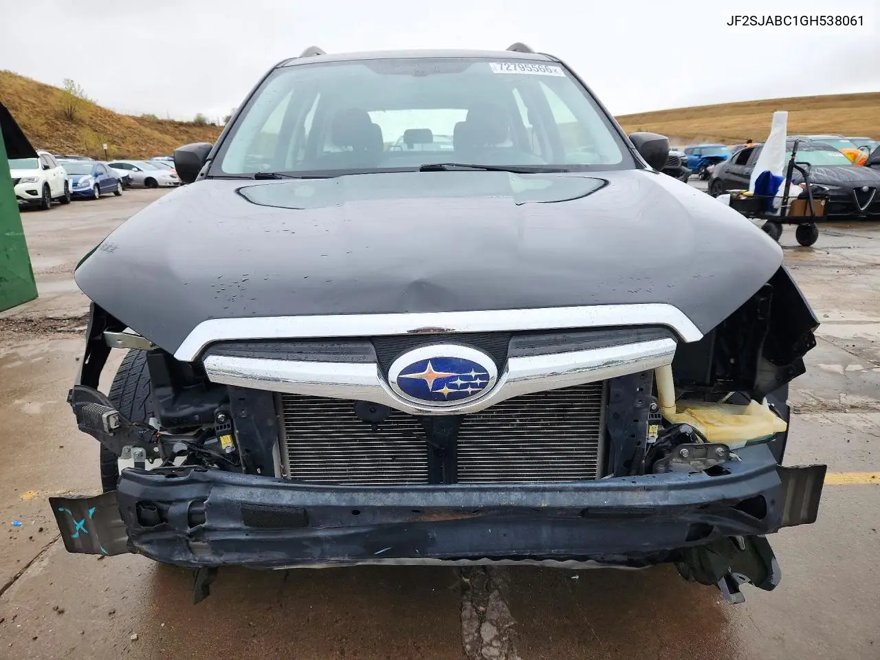2016 SUBARU FORESTER VIN JF2SJABC1GH538061 — фото 5