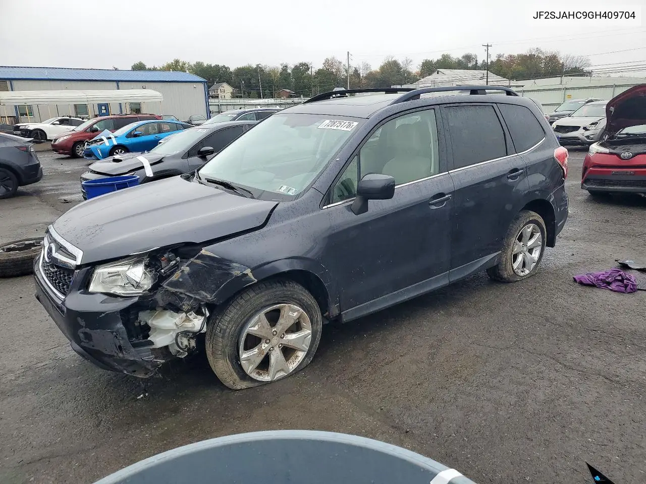 SUBARU FORESTER 2016, VIN JF2SJAHC9GH409704