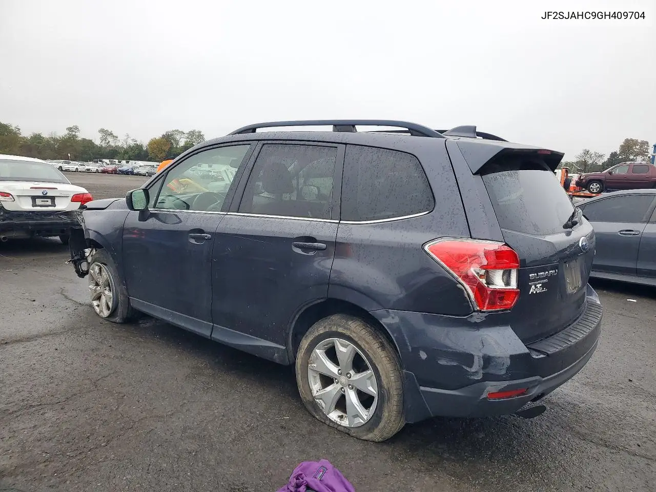 2016 SUBARU FORESTER VIN JF2SJAHC9GH409704 — фото 2