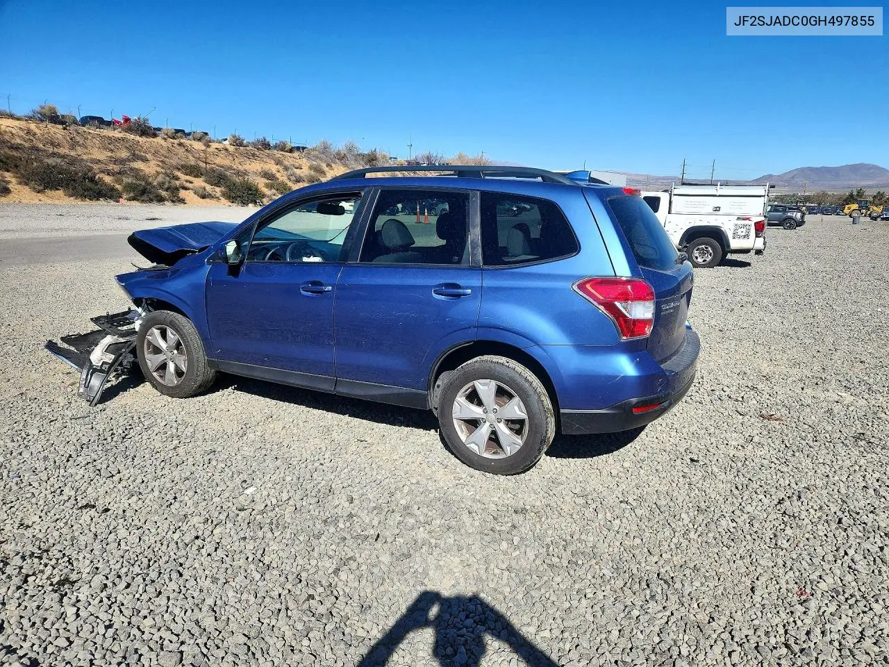 2016 SUBARU FORESTER VIN JF2SJADC0GH497855 — фото 2