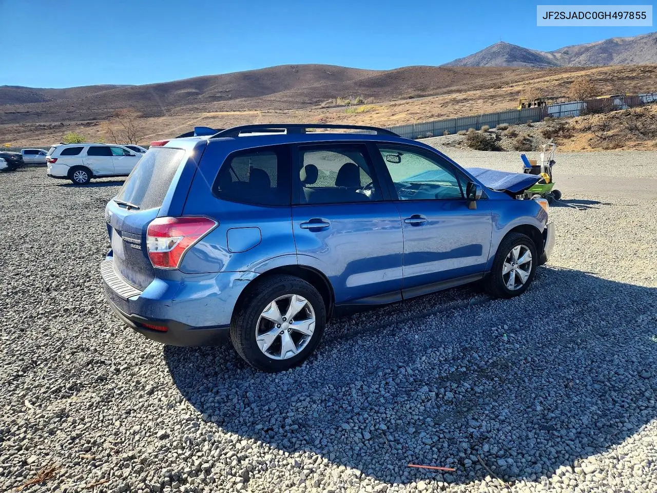 2016 SUBARU FORESTER VIN JF2SJADC0GH497855 — фото 3