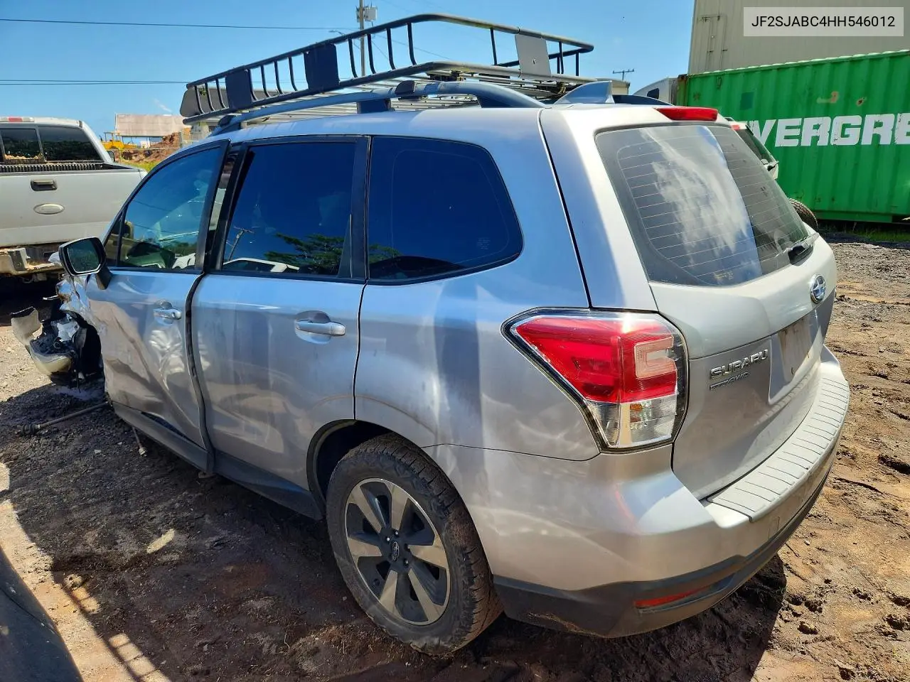 2017 SUBARU FORESTER VIN JF2SJABC4HH546012 — фото 2