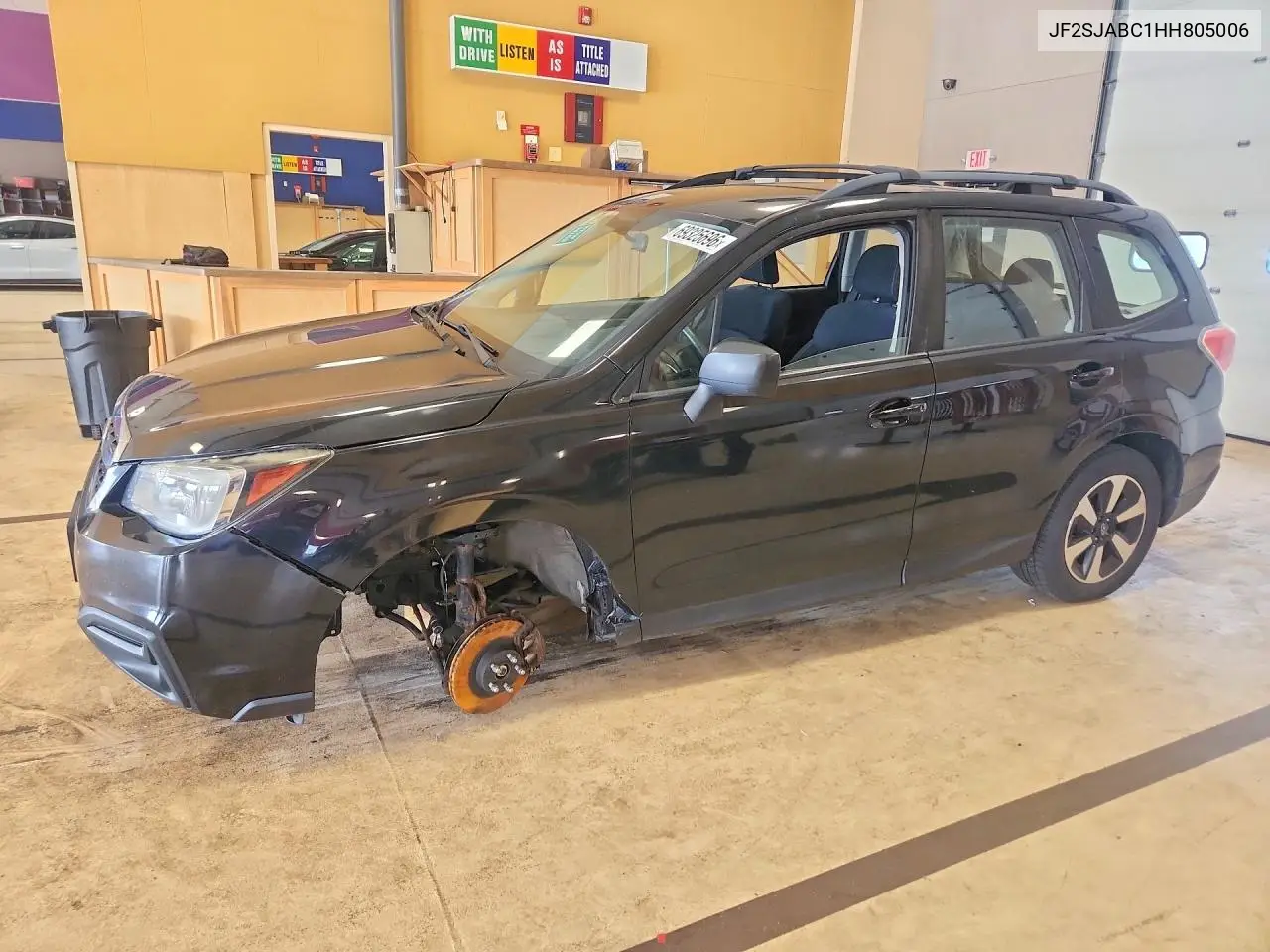 SUBARU FORESTER 2017, VIN JF2SJABC1HH805006