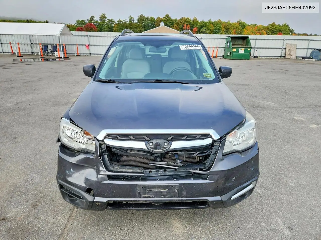2017 SUBARU FORESTER VIN JF2SJAEC5HH402092 — фото 5