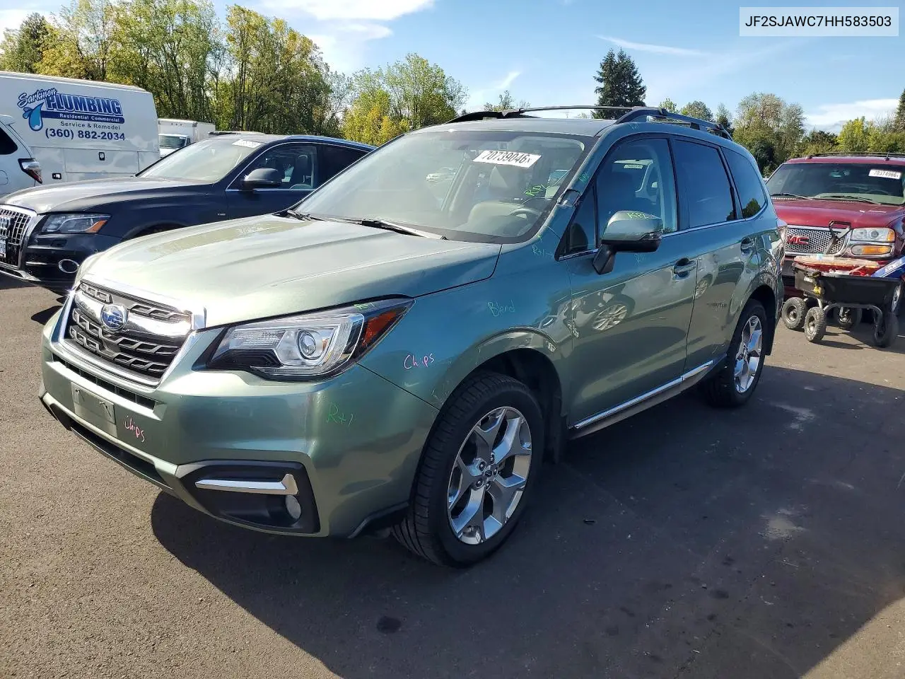 SUBARU FORESTER 2017, VIN JF2SJAWC7HH583503
