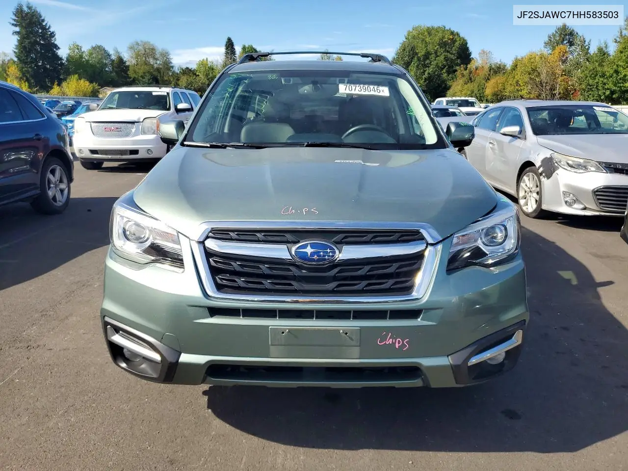 2017 SUBARU FORESTER VIN JF2SJAWC7HH583503 — фото 5