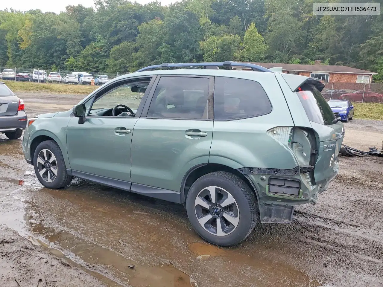 2017 SUBARU FORESTER VIN JF2SJAEC7HH536473 — фото 2