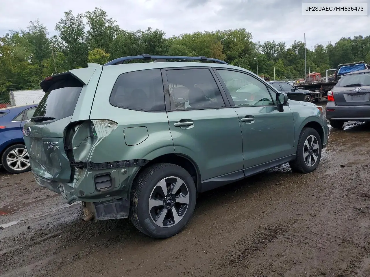 2017 SUBARU FORESTER VIN JF2SJAEC7HH536473 — фото 3