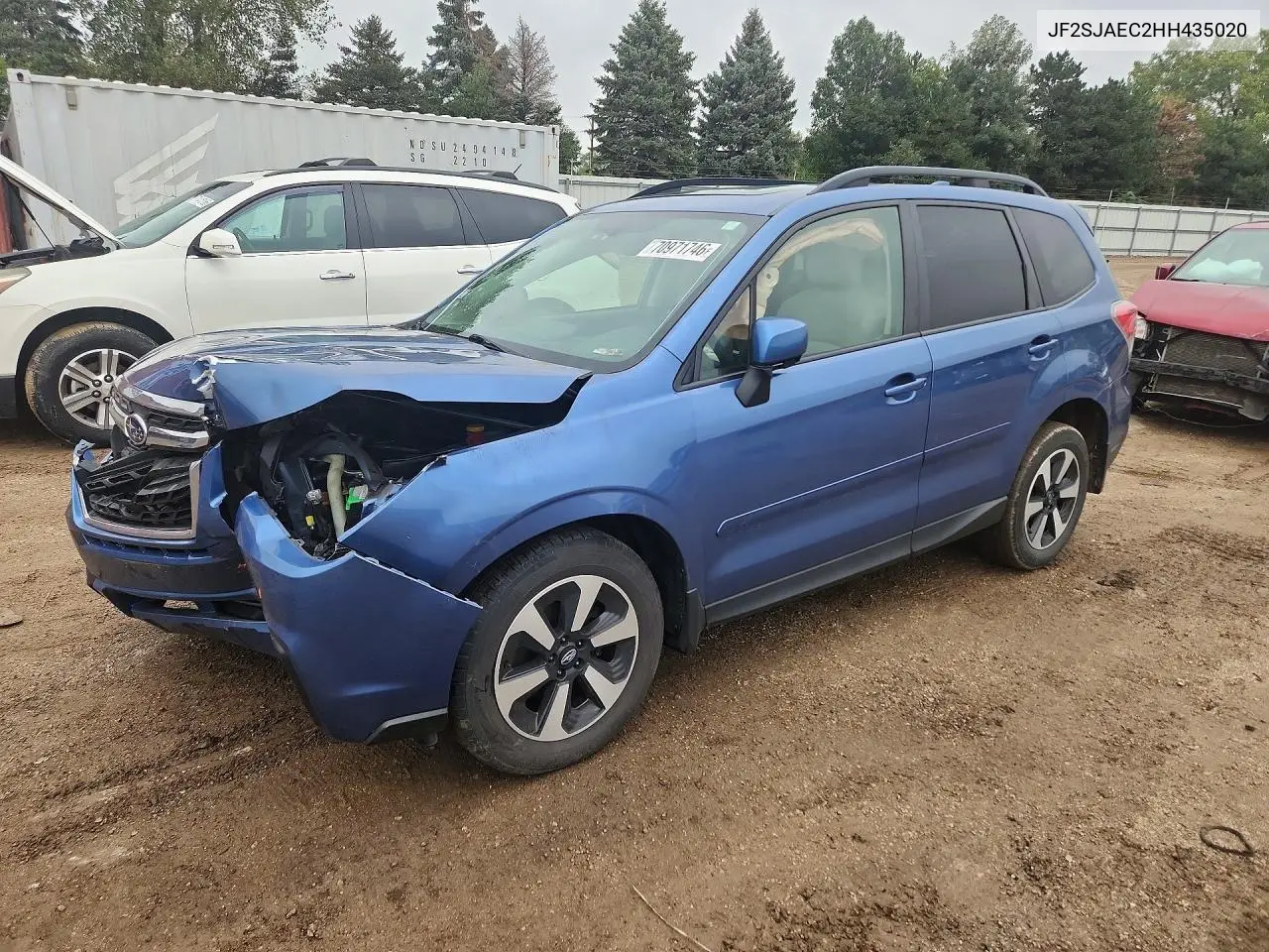 SUBARU FORESTER 2017, VIN JF2SJAEC2HH435020