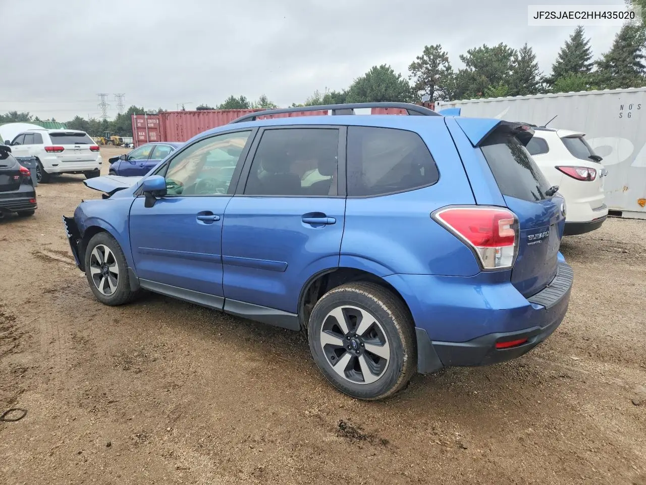 2017 SUBARU FORESTER VIN JF2SJAEC2HH435020 — фото 2