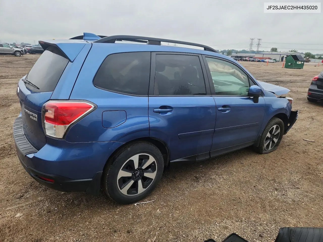 2017 SUBARU FORESTER VIN JF2SJAEC2HH435020 — фото 3