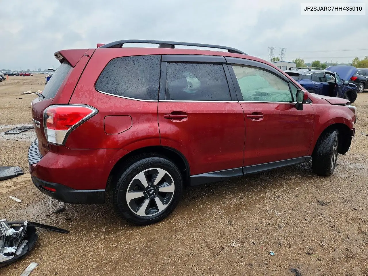2017 SUBARU FORESTER VIN JF2SJARC7HH435010 — фото 3