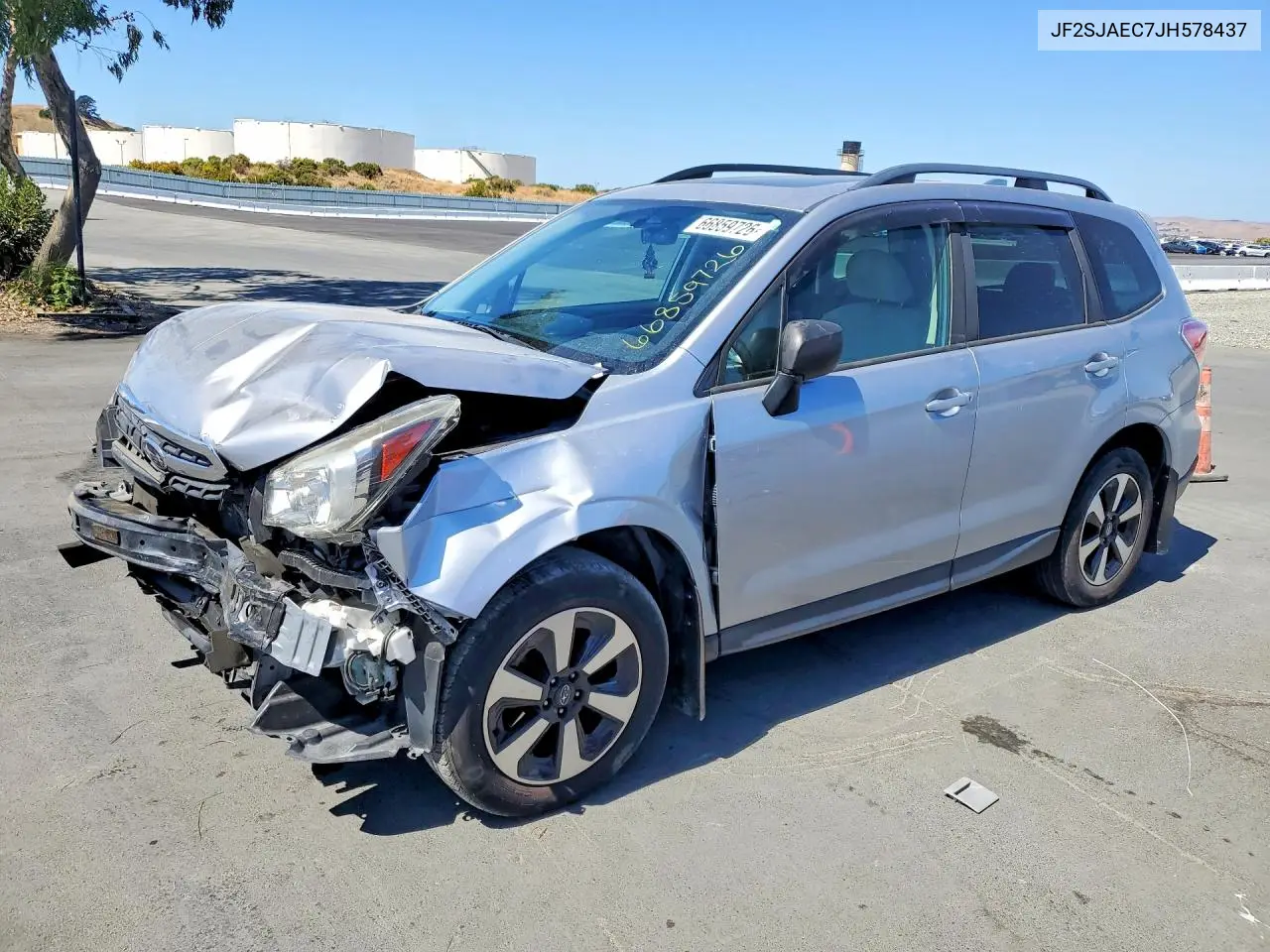SUBARU FORESTER 2018, VIN JF2SJAEC7JH578437