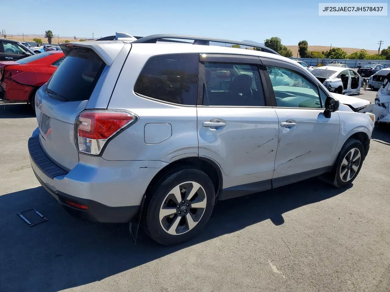 2018 SUBARU FORESTER VIN JF2SJAEC7JH578437 — фото 3