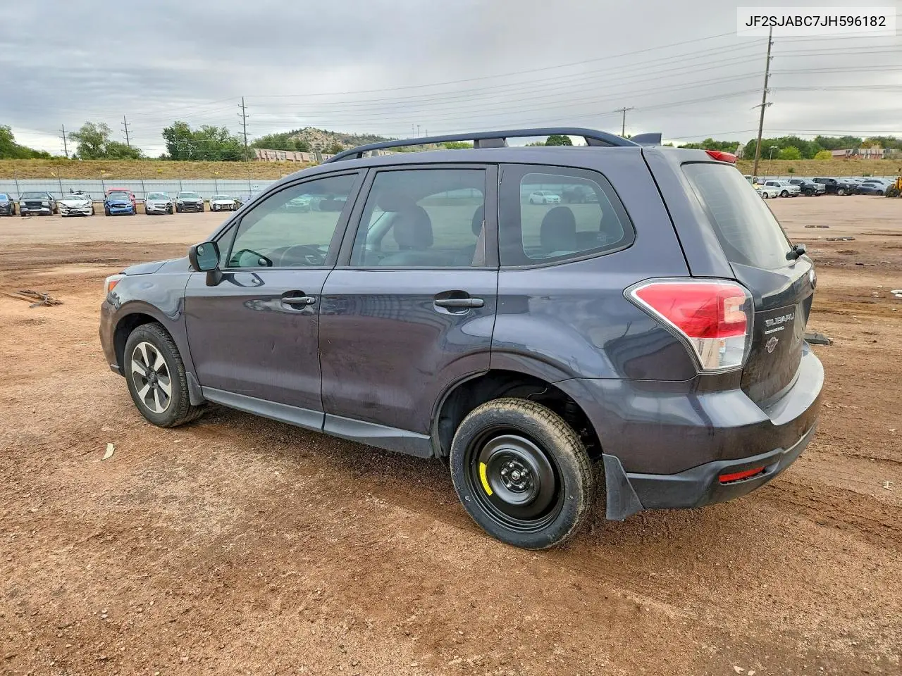 2018 SUBARU FORESTER VIN JF2SJABC7JH596182 — фото 2