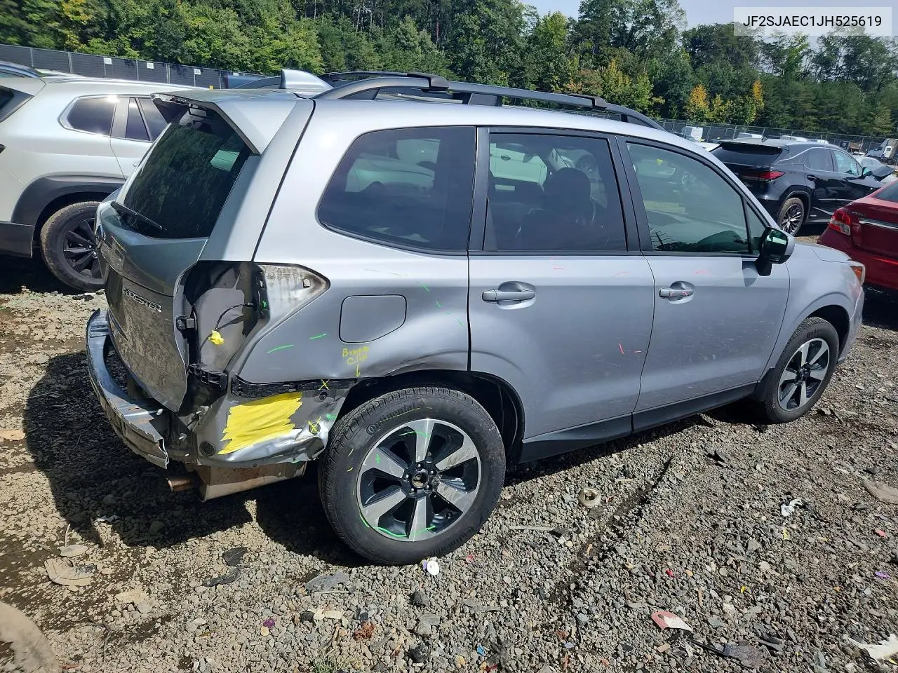 2018 SUBARU FORESTER VIN JF2SJAEC1JH525619 — фото 3