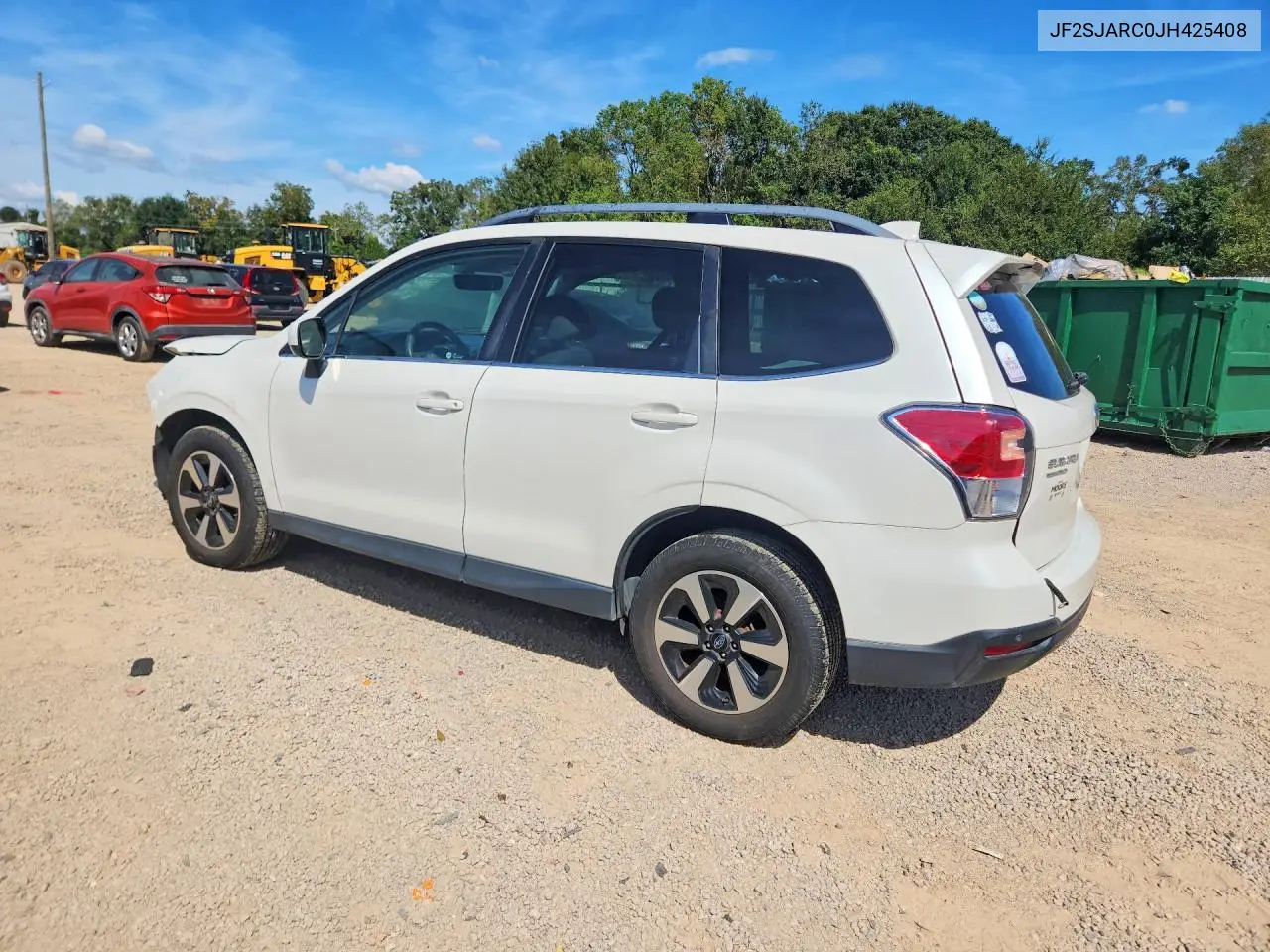 2018 SUBARU FORESTER VIN JF2SJARC0JH425408 — фото 2