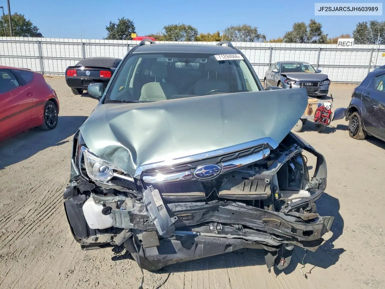 2018 SUBARU FORESTER VIN JF2SJARC5JH603989 — фото 5