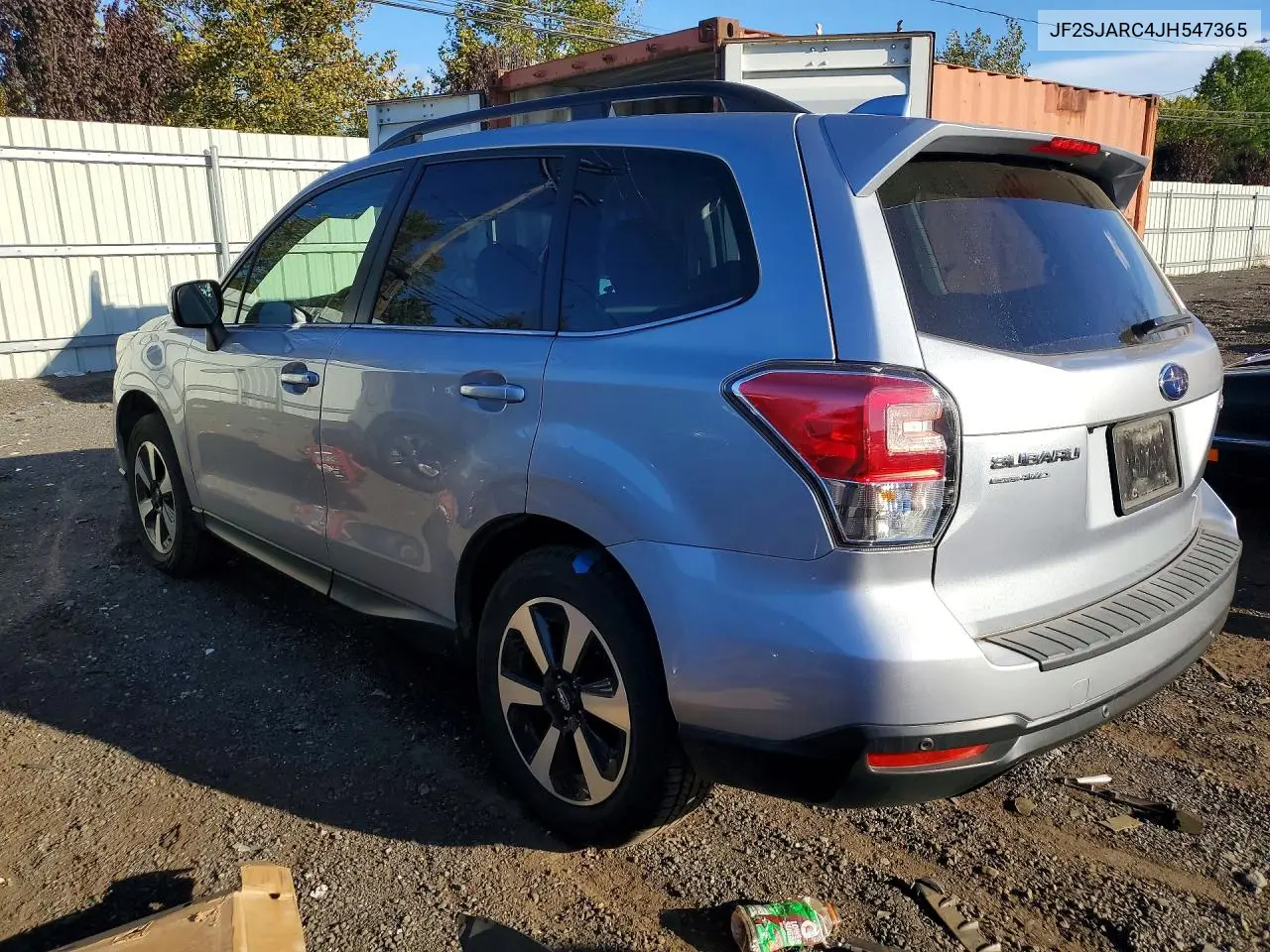 2018 SUBARU FORESTER VIN JF2SJARC4JH547365 — фото 2