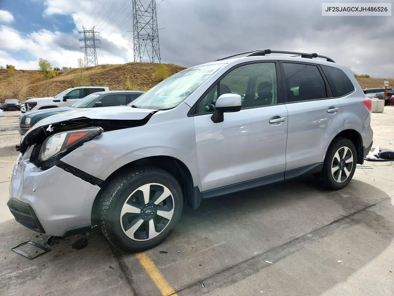 SUBARU FORESTER 2018, VIN JF2SJAGCXJH486526