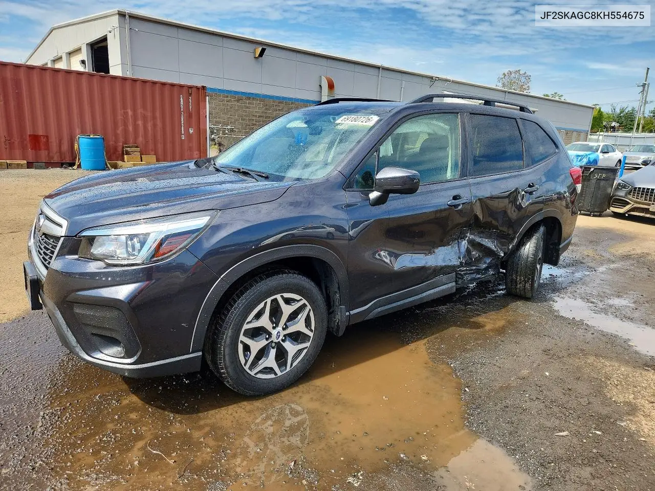 SUBARU FORESTER 2019, VIN JF2SKAGC8KH554675