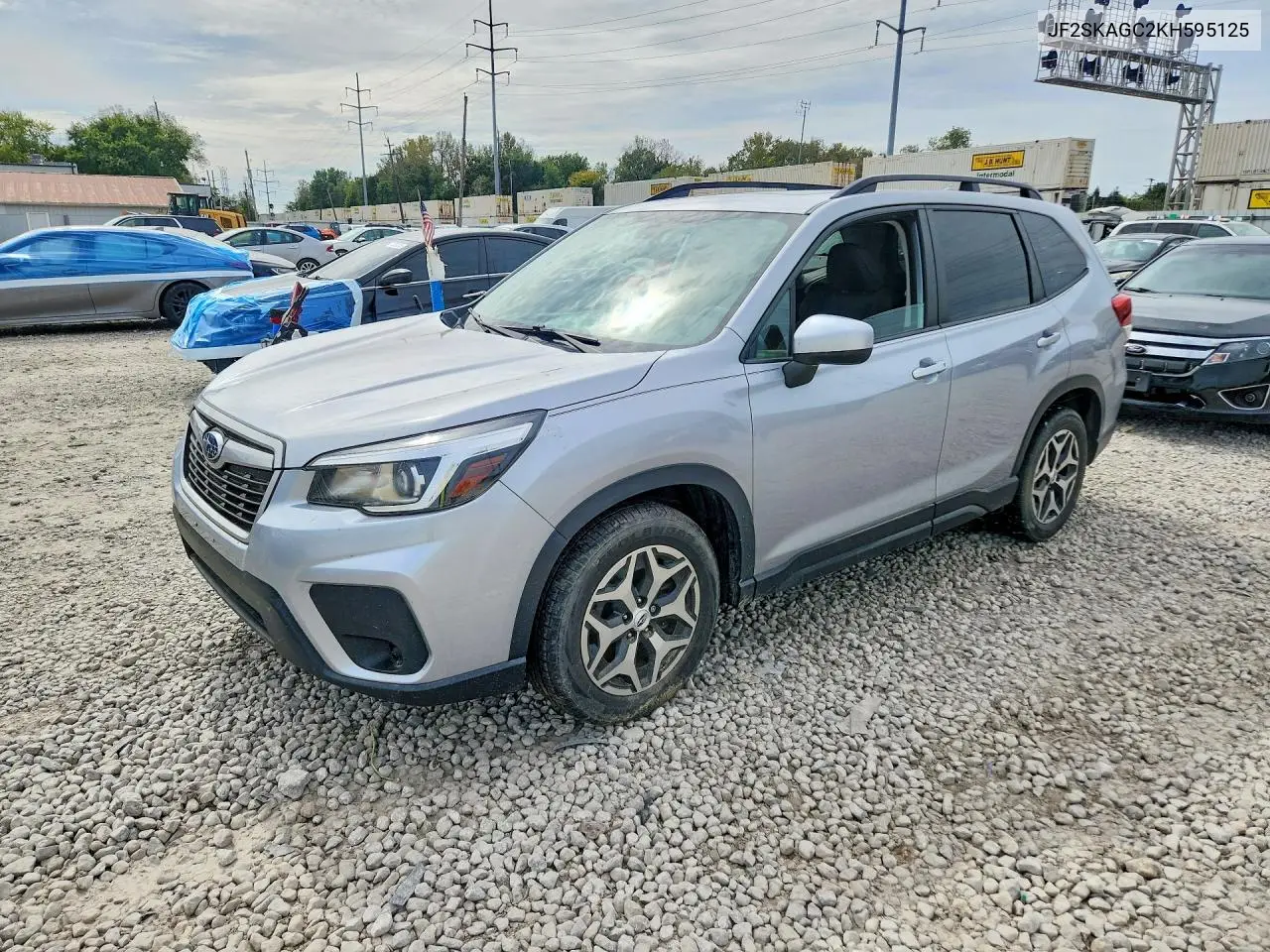 SUBARU FORESTER 2019, VIN JF2SKAGC2KH595125