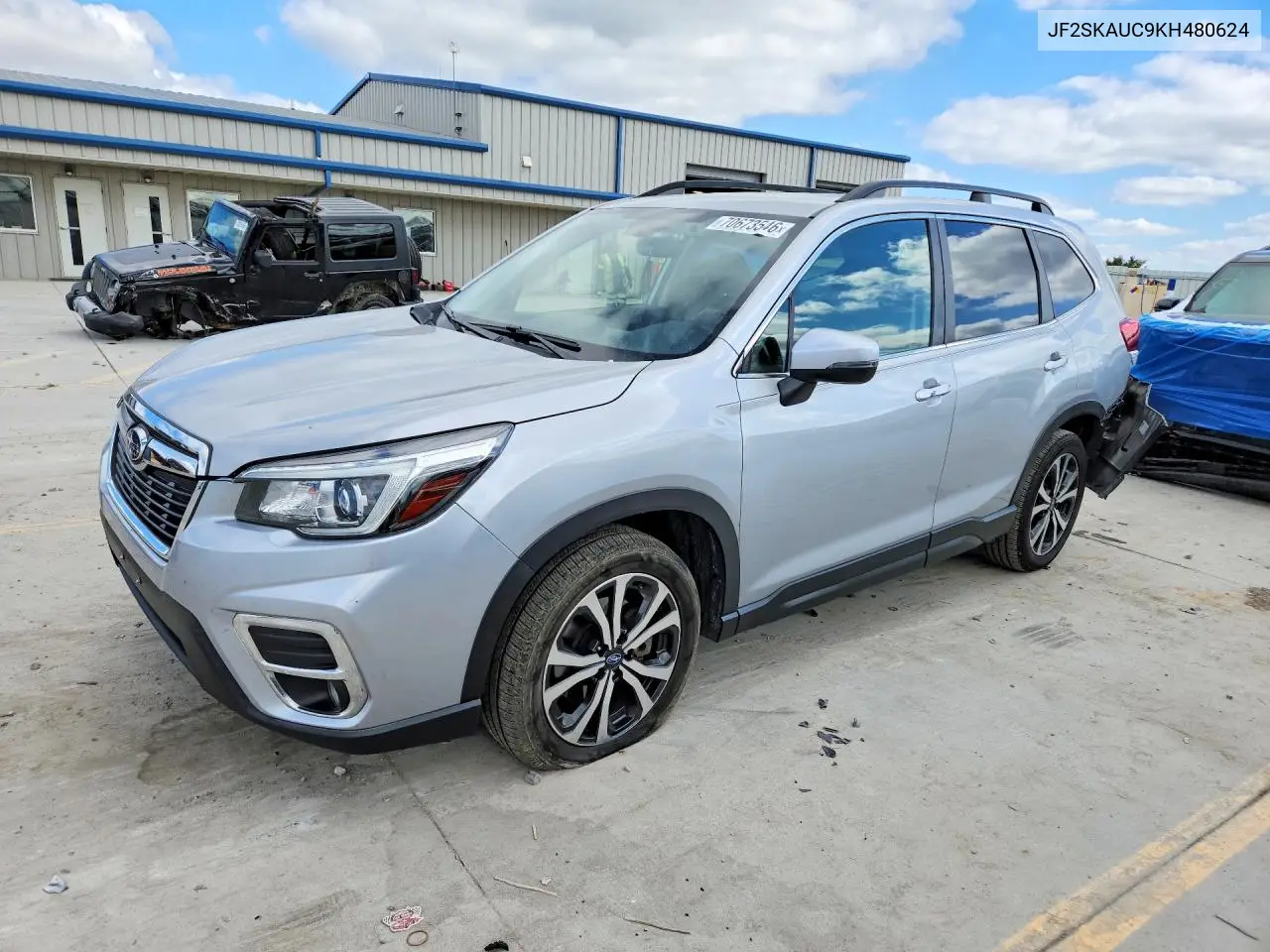 SUBARU FORESTER 2019, VIN JF2SKAUC9KH480624