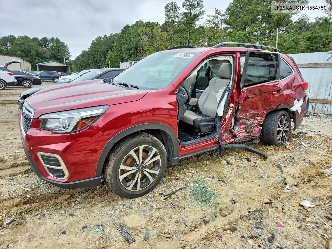 SUBARU FORESTER 2019, VIN JF2SKAUC1KH554750