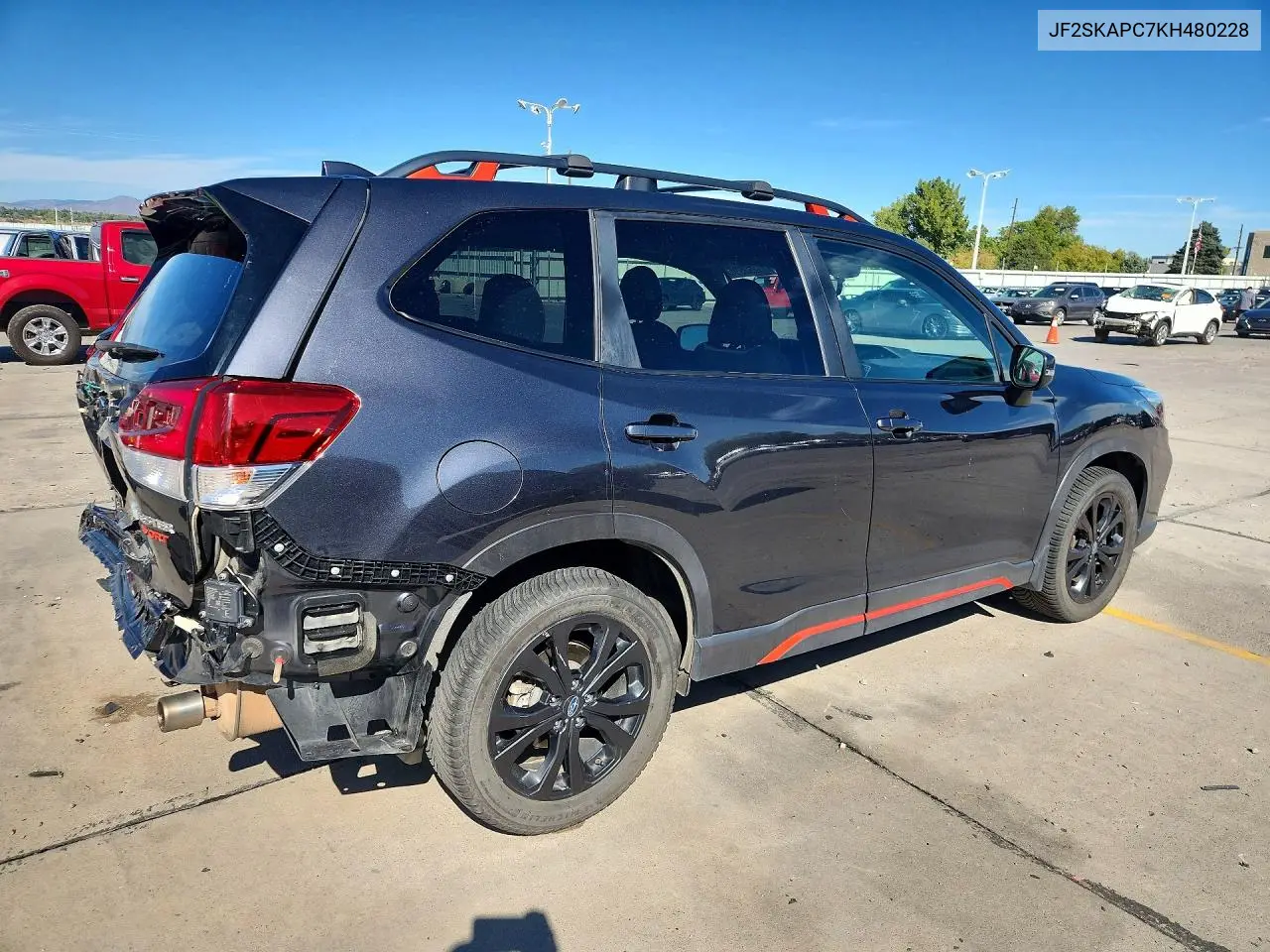 2019 SUBARU FORESTER VIN JF2SKAPC7KH480228 — фото 3