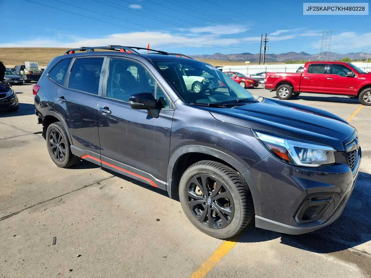 2019 SUBARU FORESTER VIN JF2SKAPC7KH480228 — фото 4