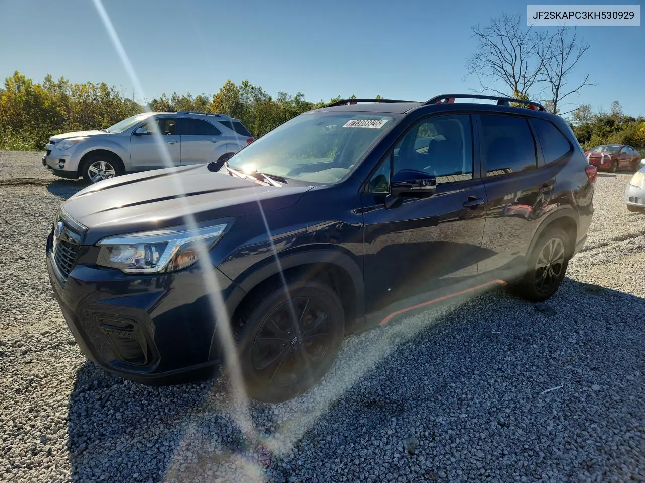SUBARU FORESTER 2019, VIN JF2SKAPC3KH530929