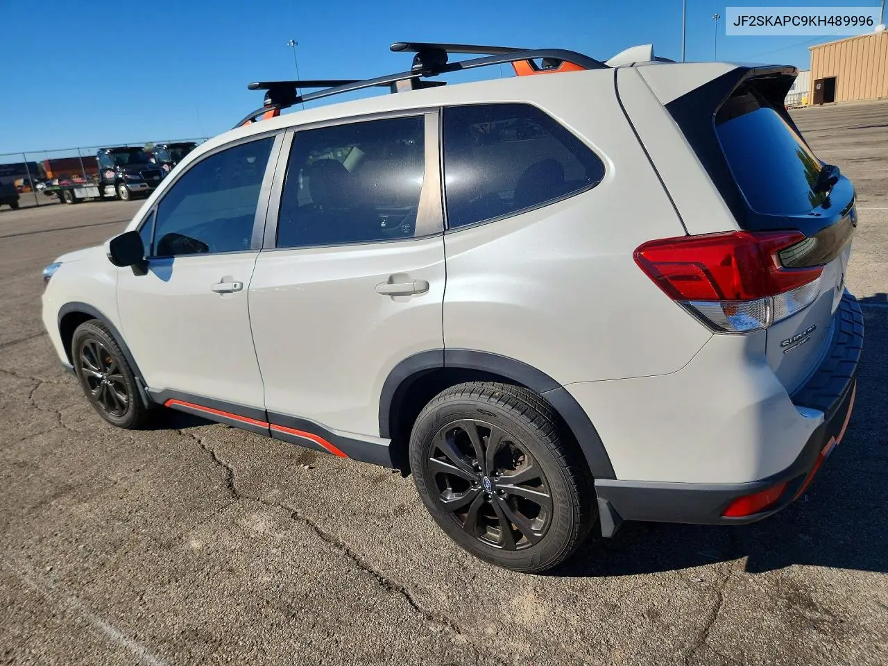 2019 SUBARU FORESTER VIN JF2SKAPC9KH489996 — фото 2
