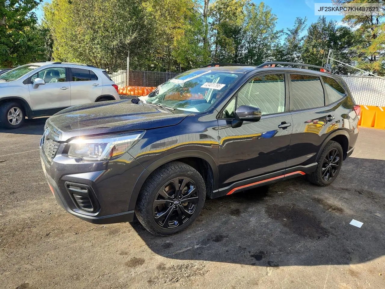 SUBARU FORESTER 2019, VIN JF2SKAPC7KH487521