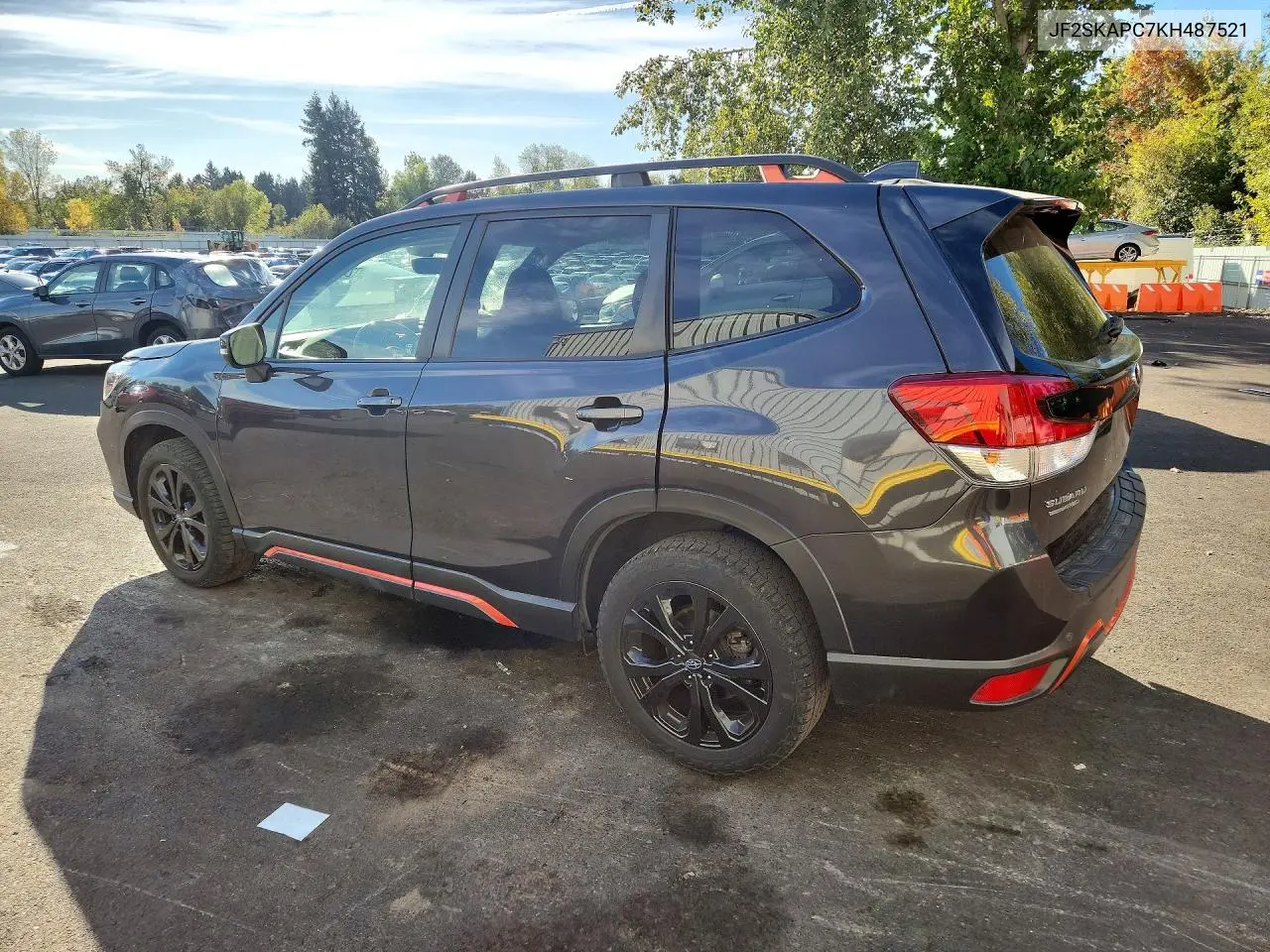 2019 SUBARU FORESTER VIN JF2SKAPC7KH487521 — фото 2