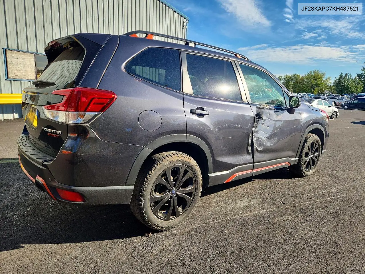 2019 SUBARU FORESTER VIN JF2SKAPC7KH487521 — фото 3