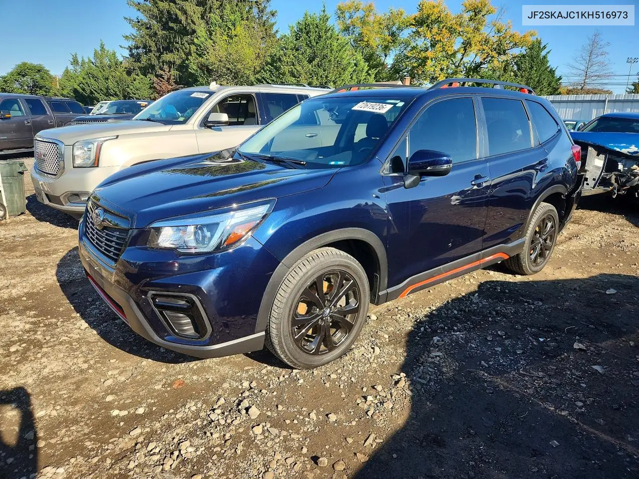 SUBARU FORESTER 2019, VIN JF2SKAJC1KH516973