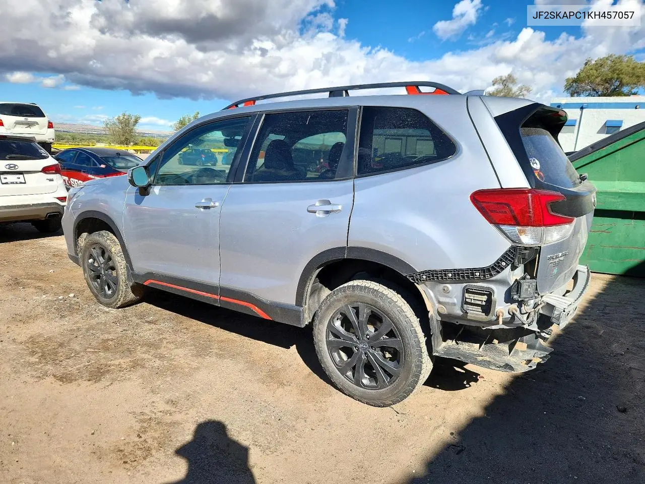 2019 SUBARU FORESTER VIN JF2SKAPC1KH457057 — фото 2