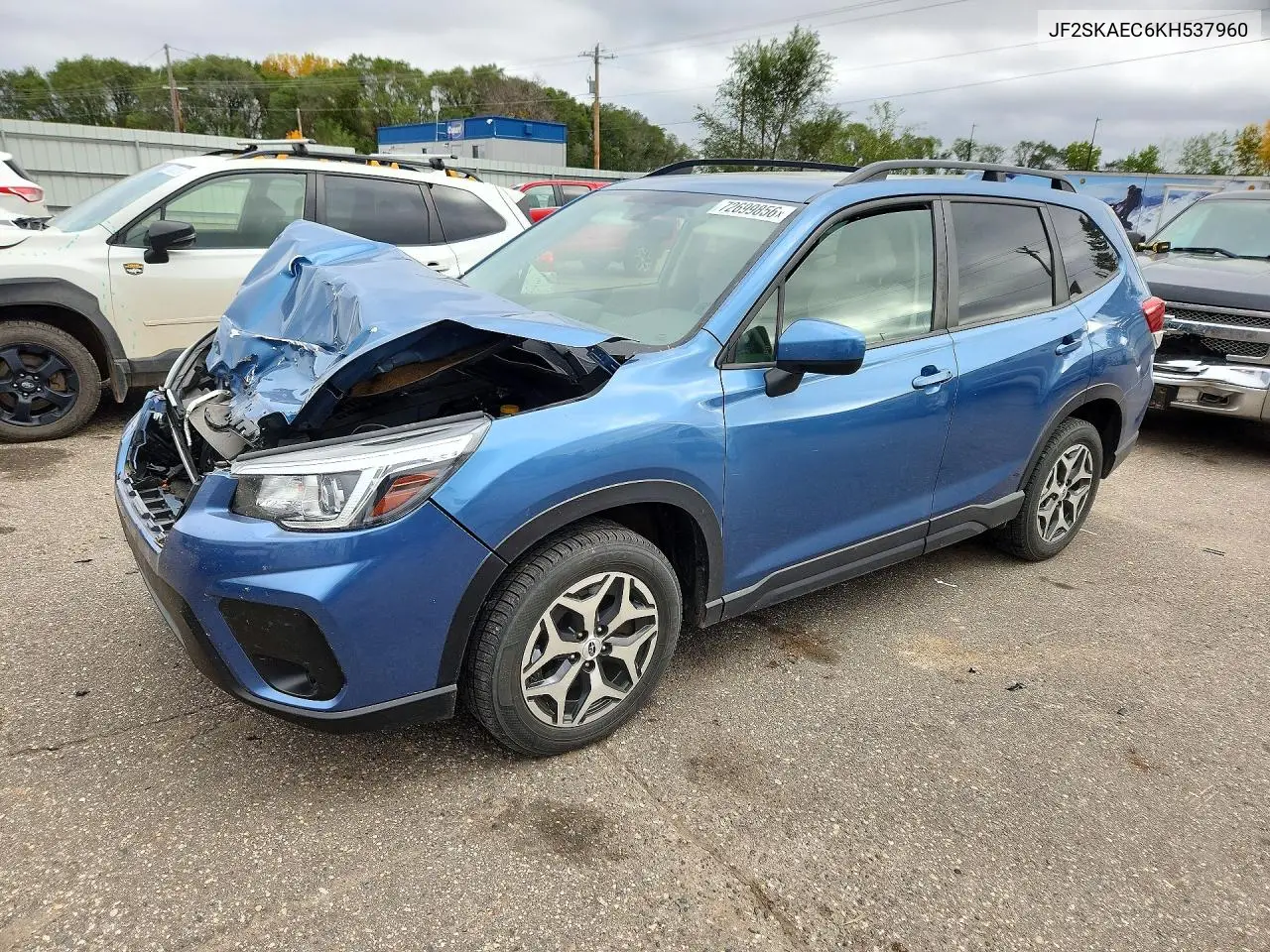 SUBARU FORESTER 2019, VIN JF2SKAEC6KH537960