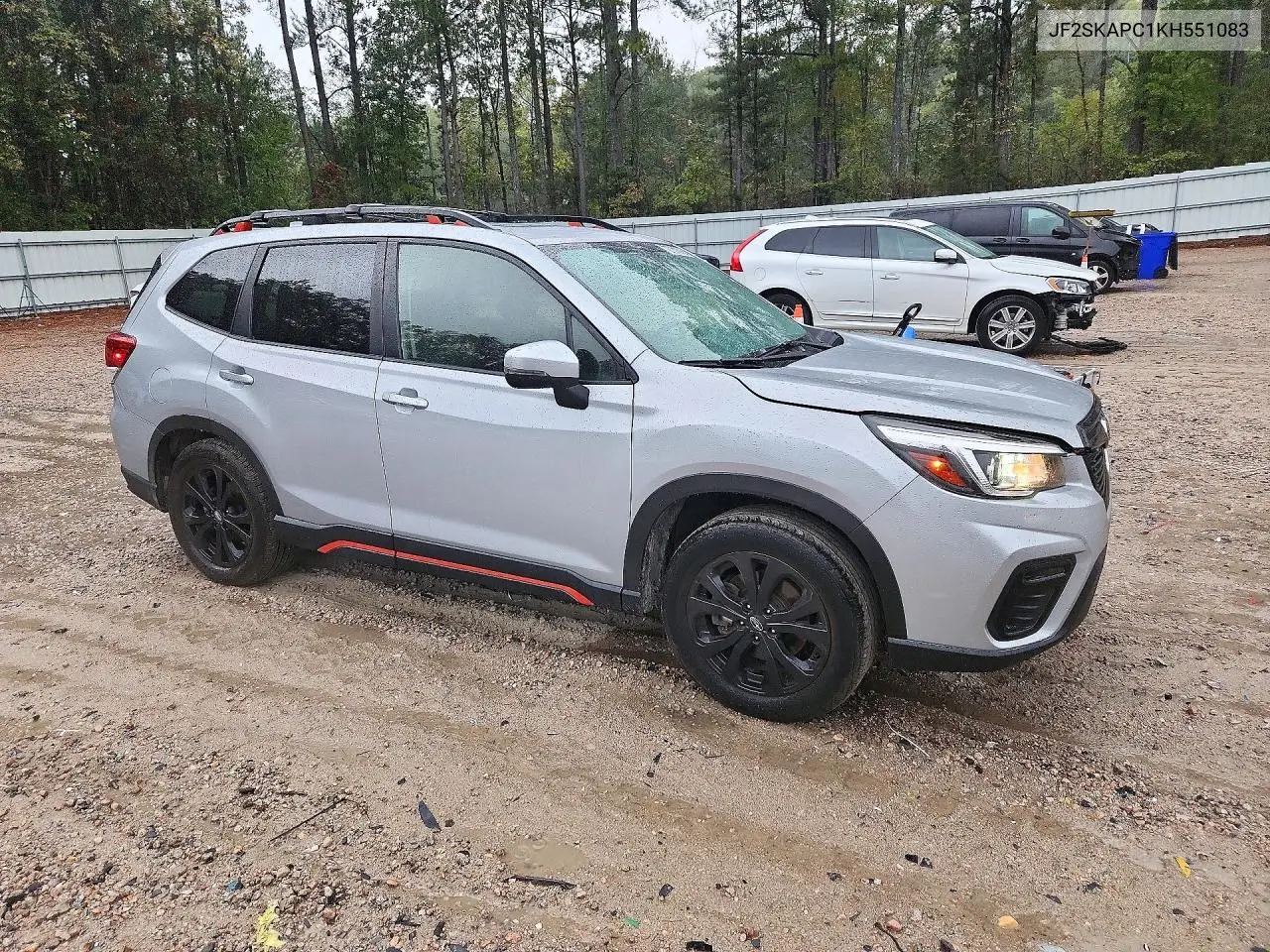 2019 SUBARU FORESTER VIN JF2SKAPC1KH551083 — фото 4