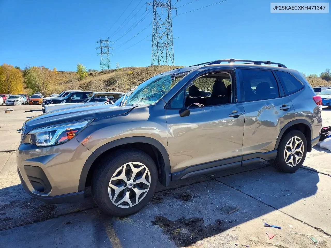 SUBARU FORESTER 2019, VIN JF2SKAECXKH471347
